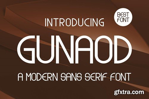 Gunaod – A Modern Font 589RT9C