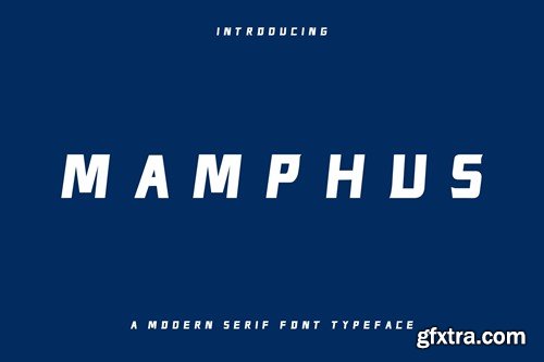 Mamphus Futuristic Sans Font YRNEG8X