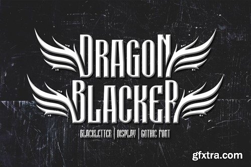 Dragon Blacker - Typeface Font HQ8JNCG