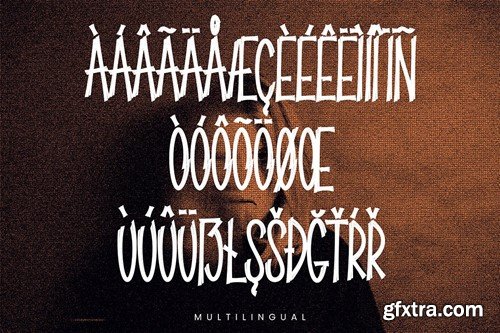 Ruskdown - Brush Display Font FNP32HB