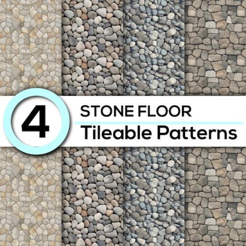 4 Natural Stone Floor Patterns Seamless Realistic And Versatile Designs