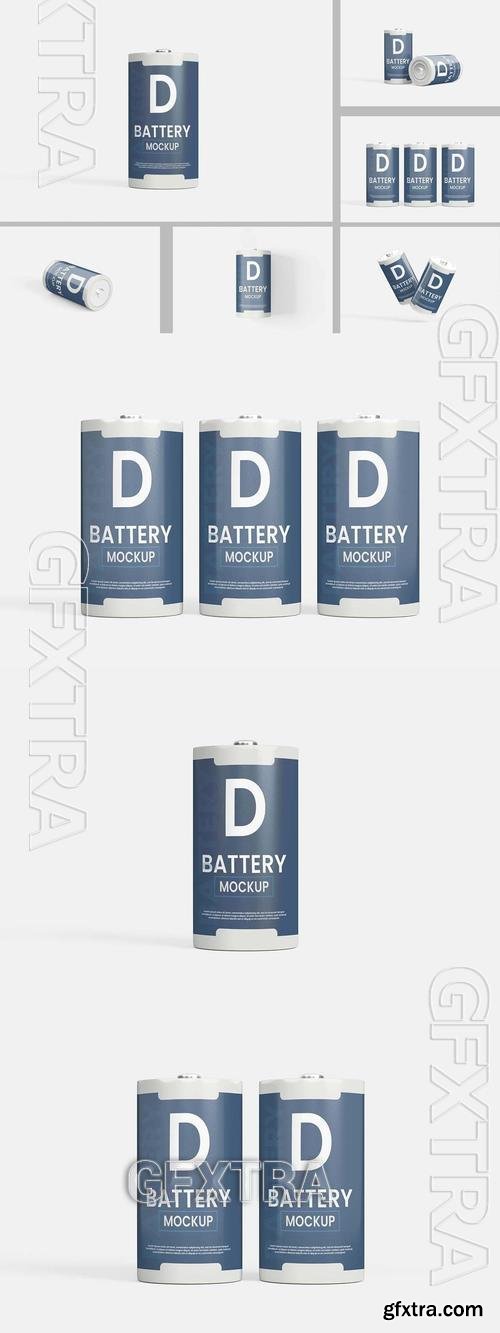 Type D Battery Cell Mockups PJZJL7V