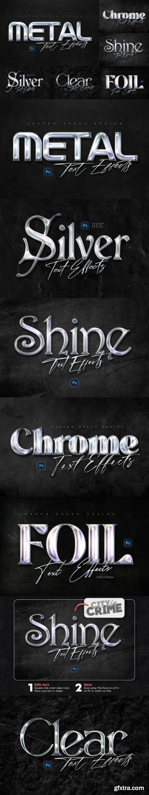 Creativemarket - Chrome Text Effects