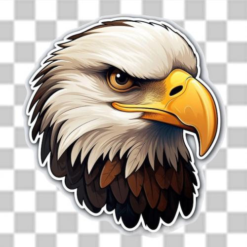 3d Eagle Sticker Clipart Sublimation Png