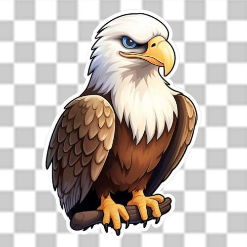 3d Eagle Sticker Clipart Sublimation Png