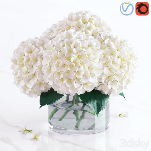 White hydrangea bouquet