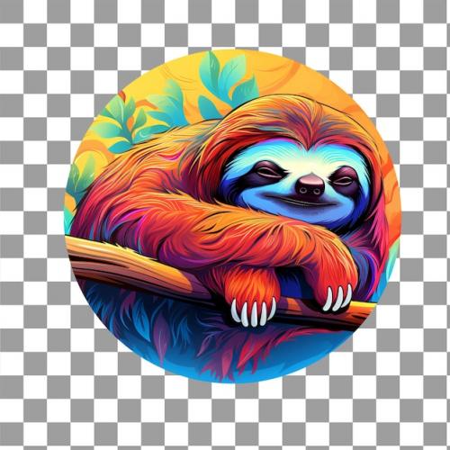 Watercolor Sloth