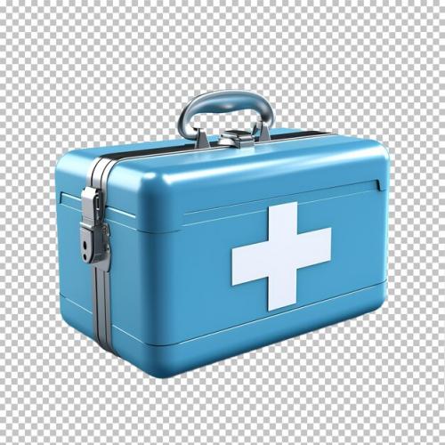 3d Render Of First Aid Kit Icon Style