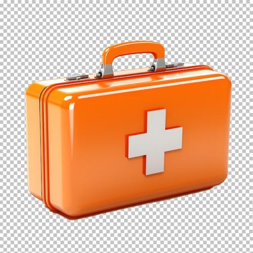 3d Render Of First Aid Kit Icon Style