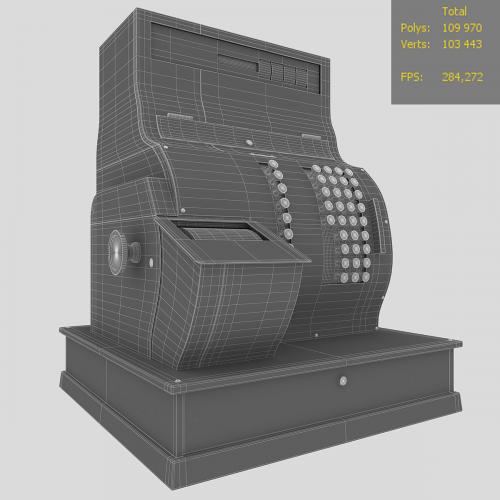 Cash register / Antique National Cash Register Size