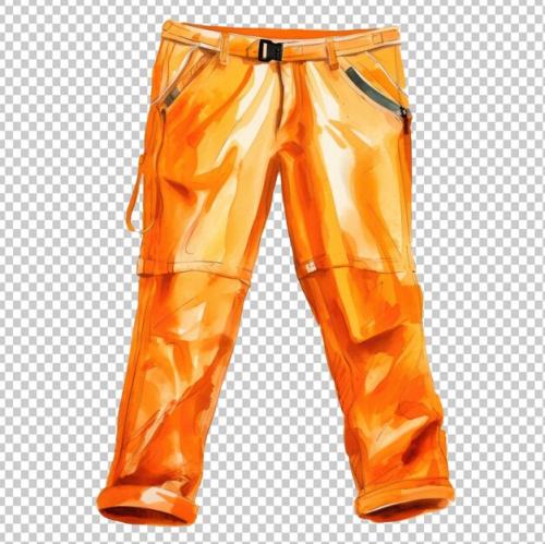 Hiking Drypants Watercolor Isolated On Transparent Background Png