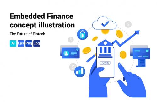 Embedded Finance concept illustration