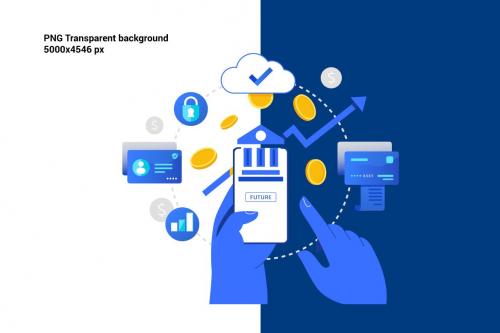 Embedded Finance concept illustration