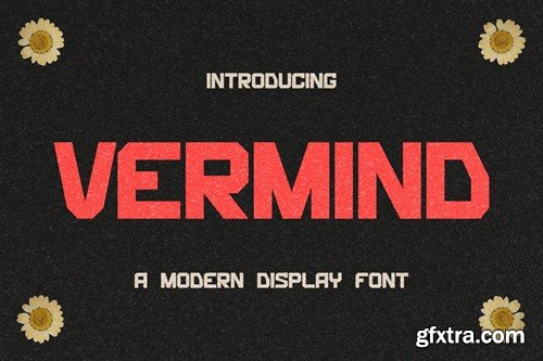 Vermind - Modern Bold Display Font FCUQY7M