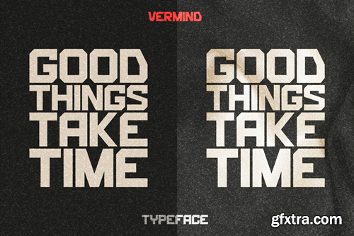 Vermind - Modern Bold Display Font FCUQY7M