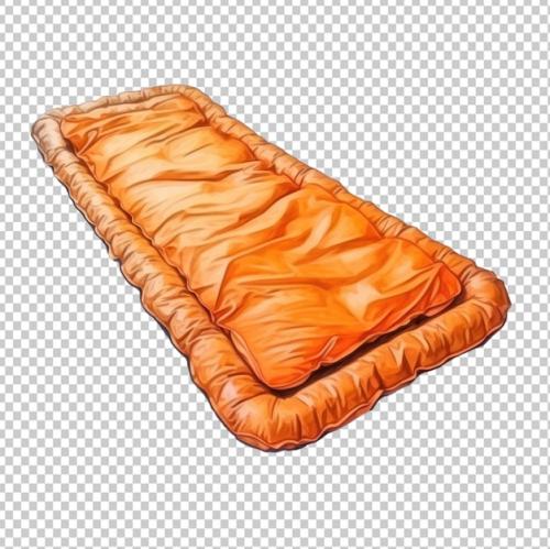 Hiking Sleeping Mat Watercolor Isolated On Transparent Background Png