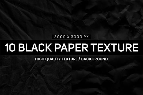 10 Black Paper Texture