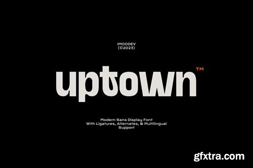 Uptown - Modern Sans Display Font RE22NT4