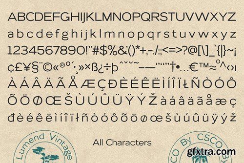 Lumend Vintage – Sans Serif Stamp AK5VHDC