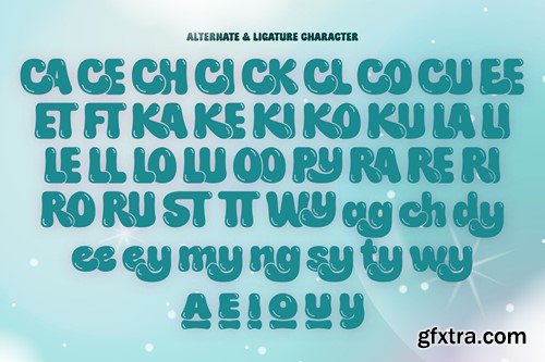 Puddy Gum - A Playful Bubbly Typeface P62TLKF