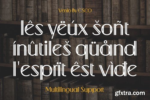 Venio – Double Line Font PL4TYRZ