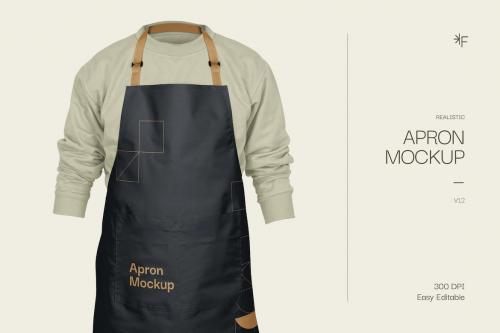 Realistic Apron Mockup