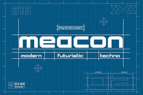 Meacon - Modern Futuristic Font