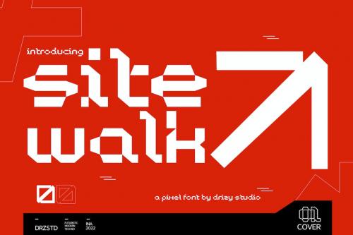 Sitewalk - Futuristic Pixel Font