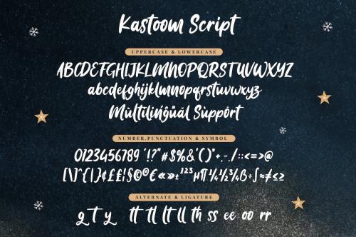 Kastoom Script – Casual Brush Font