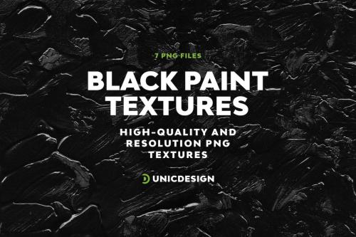 Black Paint Textures