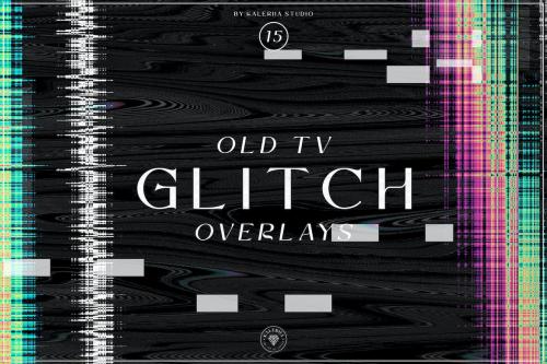 Old TV Glitch Overlays