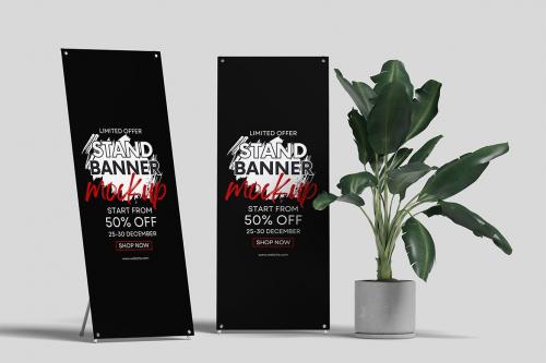 X Stand Banner Mockups 02