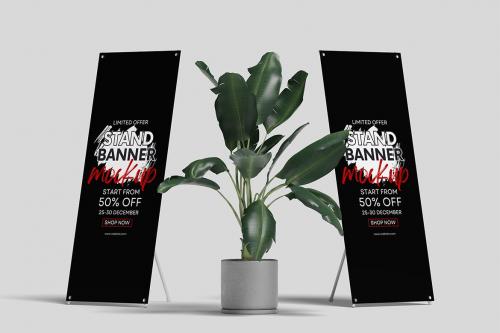 X Stand Banner Mockups 02