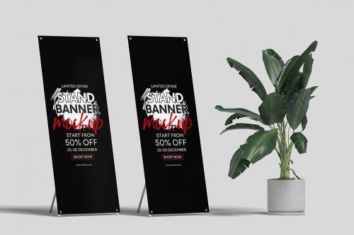 X Stand Banner Mockups 02