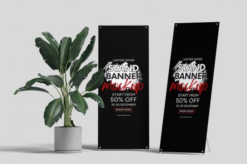 X Stand Banner Mockups 02