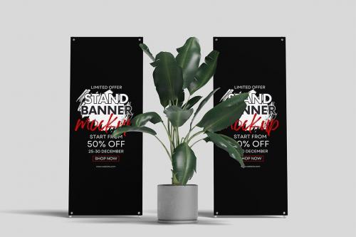 X Stand Banner Mockups 02