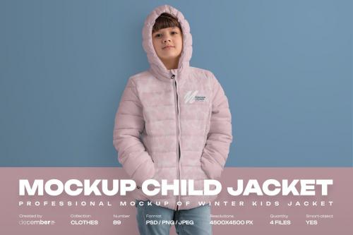 Mockups of a Kids Jacket