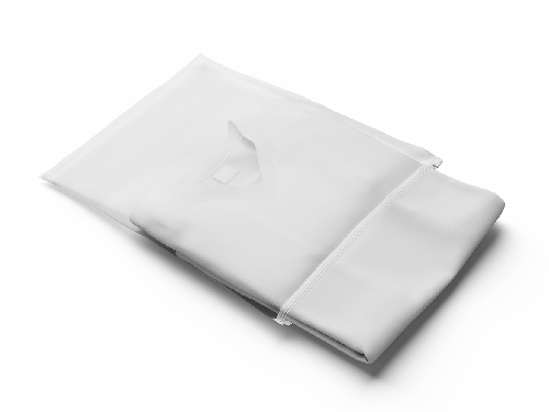 Ziplock Plastic Bag with T-Shirt Mockup