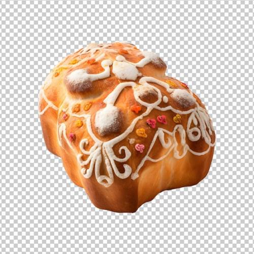 Day Of The Dead Bread Pan De Muerto Isolated On Transparent Background