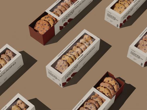 Cookies Box Packaging Mockup