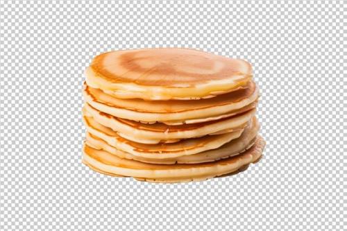 Stack Of Pancakes Isolated On A Transparent Background