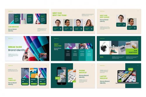 Novva - Brand Identity Powerpoint