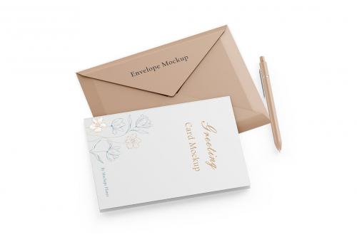 Envelope And Greeting Card Mockups