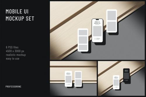 Mobile UI Mockup Set