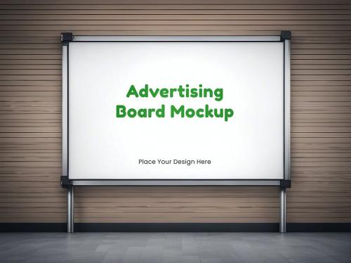 Poster Advertising Board Mockup