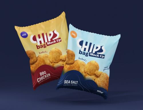 Chips Bag Product Mockup Set