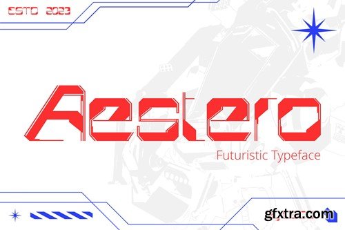 Aestero – Futuristic Typeface UUHV44X