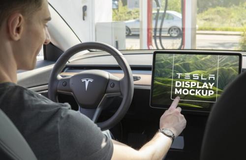 Tesla Display Mockup V2