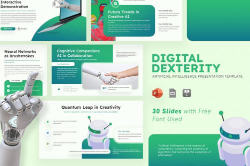 Digital Dexterity AI Template Powerpoint