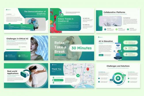 Digital Dexterity AI Template Powerpoint